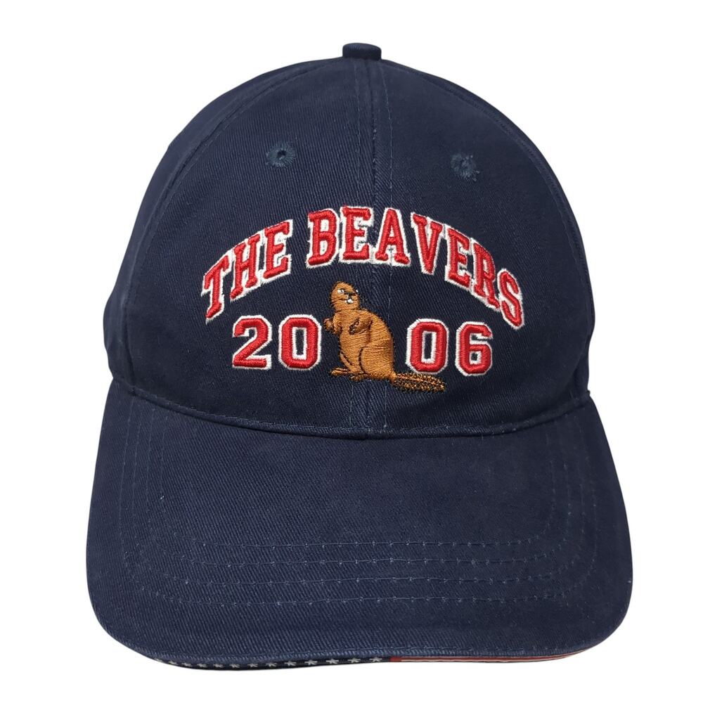 The Beavers 2006 We Build America Beaverdilly Baseball Cap Blue OS Cali Fame